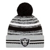 Las Vegas Raiders NFL Sideline Black Bobble Beanie