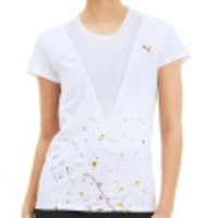 Metal Splash Deep V Training Tee Women