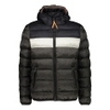 Padded Color Block Fix Hood Jacket