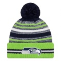 Seattle Seahawks NFL Sideline Green Bobble Beanie