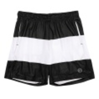 White Stripe Mesh Shorts