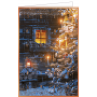 Adventskalenderkarte Stille Nacht