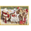 Adventskalenderkarte Teddybären