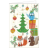 Adventskalenderkarte tierische Bescherung