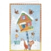 Adventskalenderkarte Vogelhäuschen