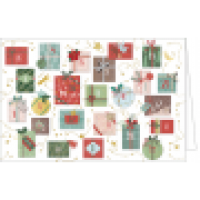 Adventskalenderkarte Weihnachtspäckchen