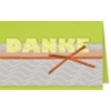 Aufwendig gearbeitete Dankeskarte