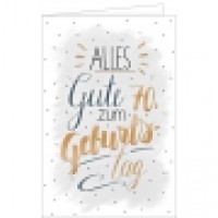 Geburtstagskarte 70 Handlettering