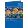 Geburtstagskarte 80 Stadt blau