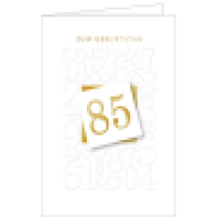 Geburtstagskarte 85 edel