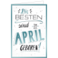 Geburtstagskarte April