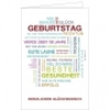 Geburtstagskarte bunte Glückwünsche