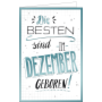 Geburtstagskarte Dezember