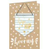 Geburtstagskarte Hello Craft hip hip hooray