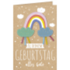 Geburtstagskarte Hello Craft Regenbogen