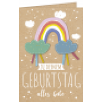 Geburtstagskarte Hello Craft Regenbogen