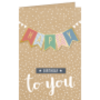 Geburtstagskarte Hello Craft Wimpelkette