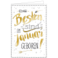 Geburtstagskarte Januar