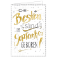 Geburtstagskarte September