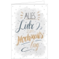 Glückwunschkarte Hochzeitstag Handlettering