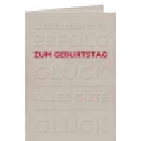 Grusskarte Geburtstag A4