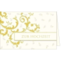 Hochzeitskarte Gold