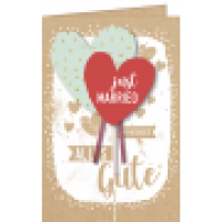 Hochzeitskarte Hello Craft Herzen