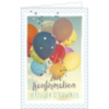 Konfirmationskarte Luftballons