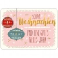 Postkarte Weihnachtskugeln