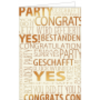 Prüfungskarte Glückwünsche