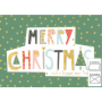 Weihnachtskarten 4er-Set Merry Christmas
