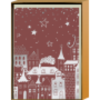 Weihnachtskartenbox Städtchen