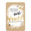 Weihnachtspostkarte Craft Merry and bright