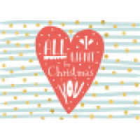 Weihnachtspostkarte Herz