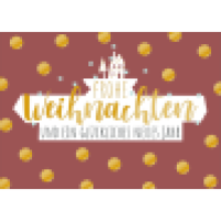 Weihnachtspostkarte rotgold