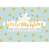 Weihnachtspostkarte salbeigrün