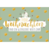 Weihnachtspostkarte salbeigrün