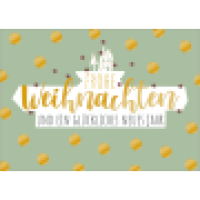 Weihnachtspostkarte salbeigrün
