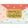 Weihnachtspostkarte Sterne