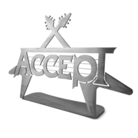 Accept Eyewear ACCEPT Logo & Flying V Metallständer Sonstiges