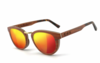 COR® COR003 Holz Sonnenbrille - laser red Sonnenbrille,  UV400 Schutzfilter