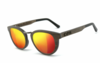 COR® COR004 Holz Sonnenbrille - laser red Sonnenbrille,  UV400 Schutzfilter