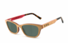 COR® COR008 Holz Sonnenbrille - grau-grün polarisierend polarisierte Sonnenbrille,  UV400 Schutzfilter