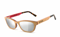 COR® COR008 Holz Sonnenbrille - laser silver Sonnenbrille,  UV400 Schutzfilter