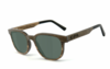 COR® COR015 Holz Sonnenbrille - grau-grün polarisierend polarisierte Sonnenbrille,  UV400 Schutzfilter