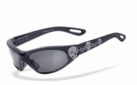 HELLY® - No.1 Bikereyes® black angel - tribal Bikerbrille,  Motorrad-Sonnenbrille,  Motorradbrille,  winddicht