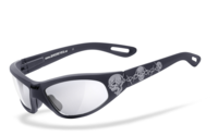 HELLY® - No.1 Bikereyes® black angel tribal (selbsttönend) selbsttönende Bikerbrille,  Motorrad-Sonnenbrille,  Motorradbrille,  winddicht