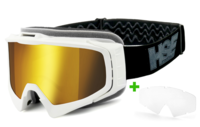 HSE® - SportEyes® 2305w-agv laser gold gepolsterte Sportbrille,  Fahrradbrille,  Sonnenbrille,  Bikerbrille,  Radbrille,  UV400 Schutzfilter