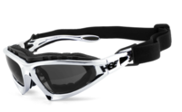 HSE® - SportEyes® FALCON-X gepolsterte Multifunktionsbrille,  Motorradbrille,  Motorrad-Sonnenbrille,  Bikerbrille,  winddicht