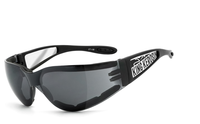 KING KEROSIN® KK205 gepolstert - smoke gepolsterte Bikerbrille,  Motorrad-Sonnenbrille,  Motorradbrille,  winddicht